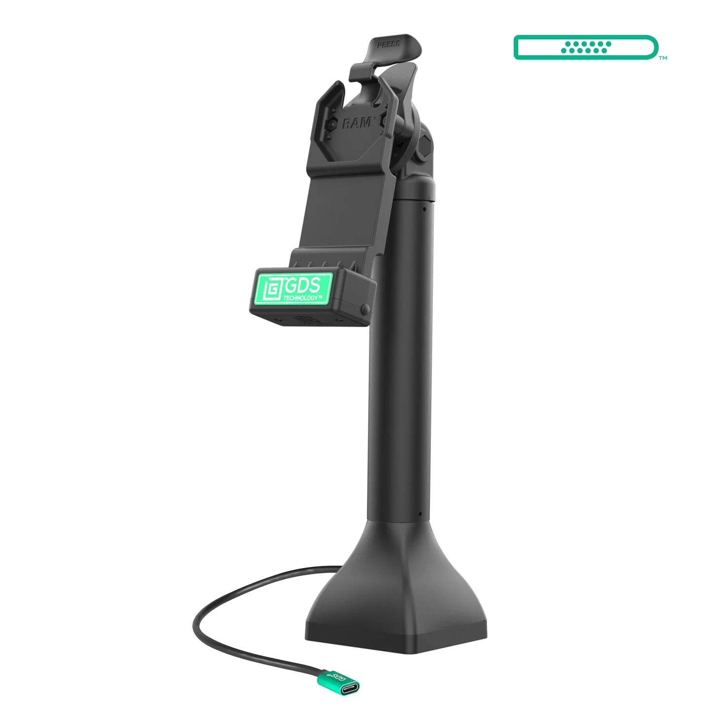 RAM-GDS-DOCK-D11-14-U1C GDS® Uni-Conn™ 14" Pedestal Dock mit Power USB-C 6