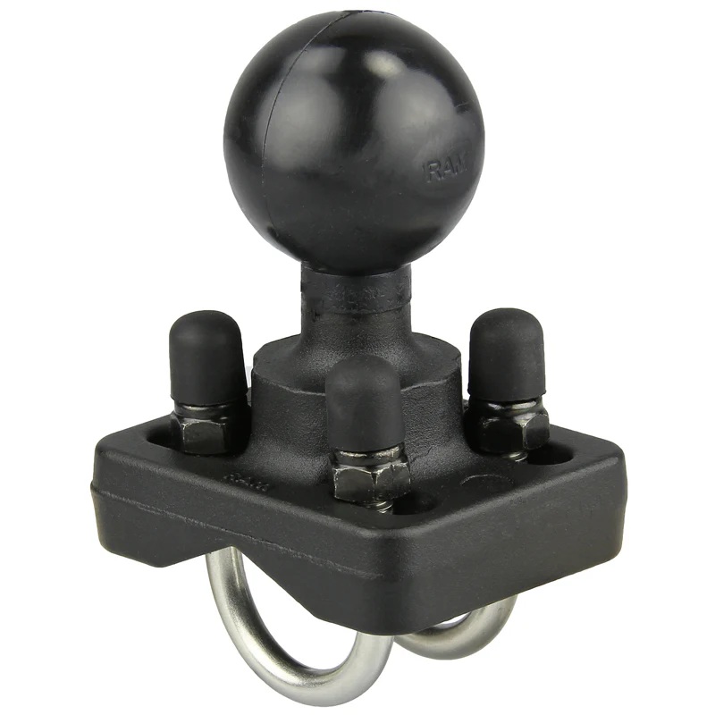 RAM-334-1U Doppelbügelschellen-Halterset (1,9 - 2,54 cm) - VESA-Platte 75 x 75 mm 5