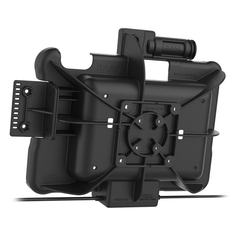 RAM-HOL-ZE11PD2KLU GDS Ladedock für Zebra ET5x 10.1" (Abschließbar & 2x Peripherie) 3