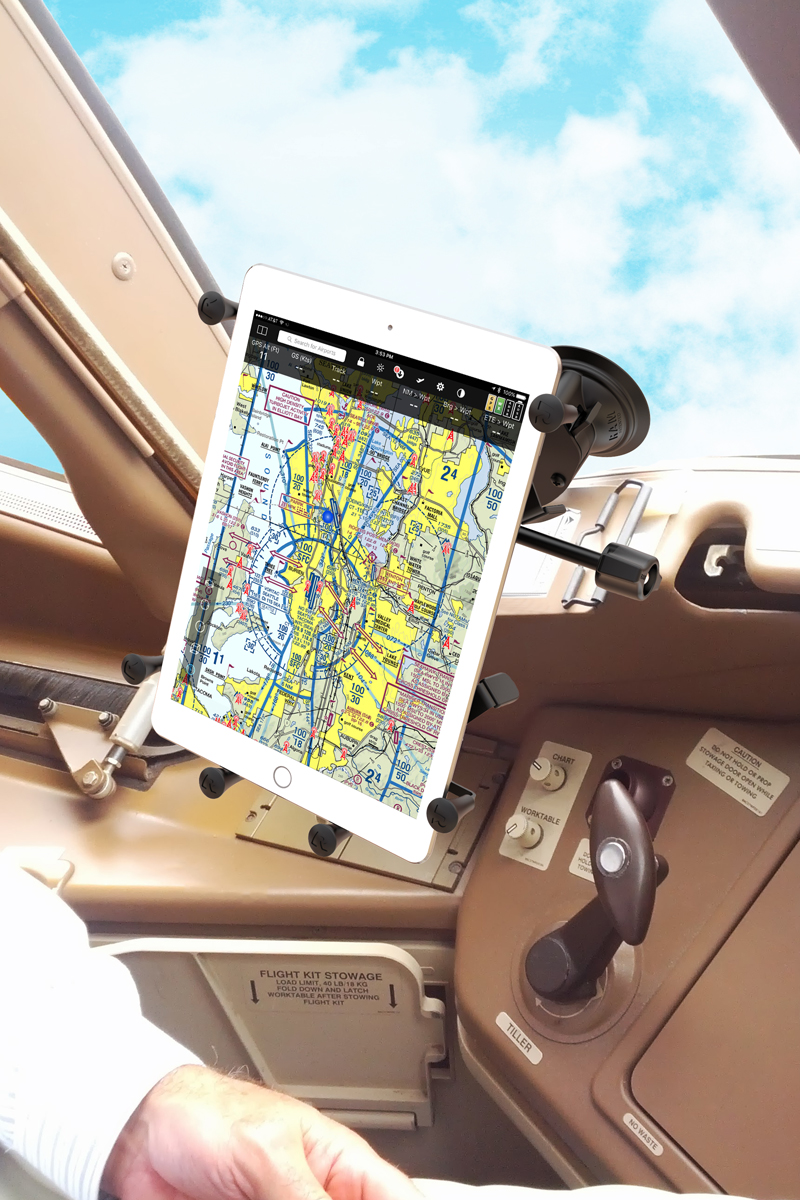 RAM-B-189-UN9-ALA1-KRU X-Grip für 9"-11" Tablets mit Twist-Lock Saugnapfbasis (doppelt) 3