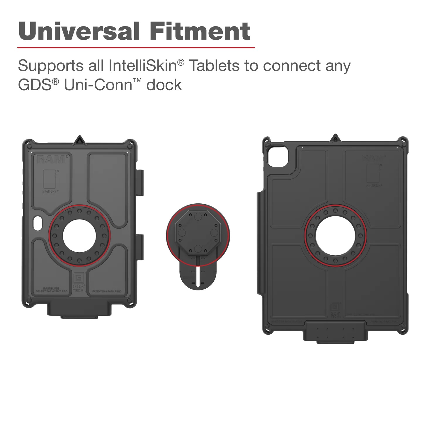 RAM-GDS-U1AU GDS Uni-Conn - Verstellbarer Adapter für IntelliSkin Next Gen Schutzhüllen 4
