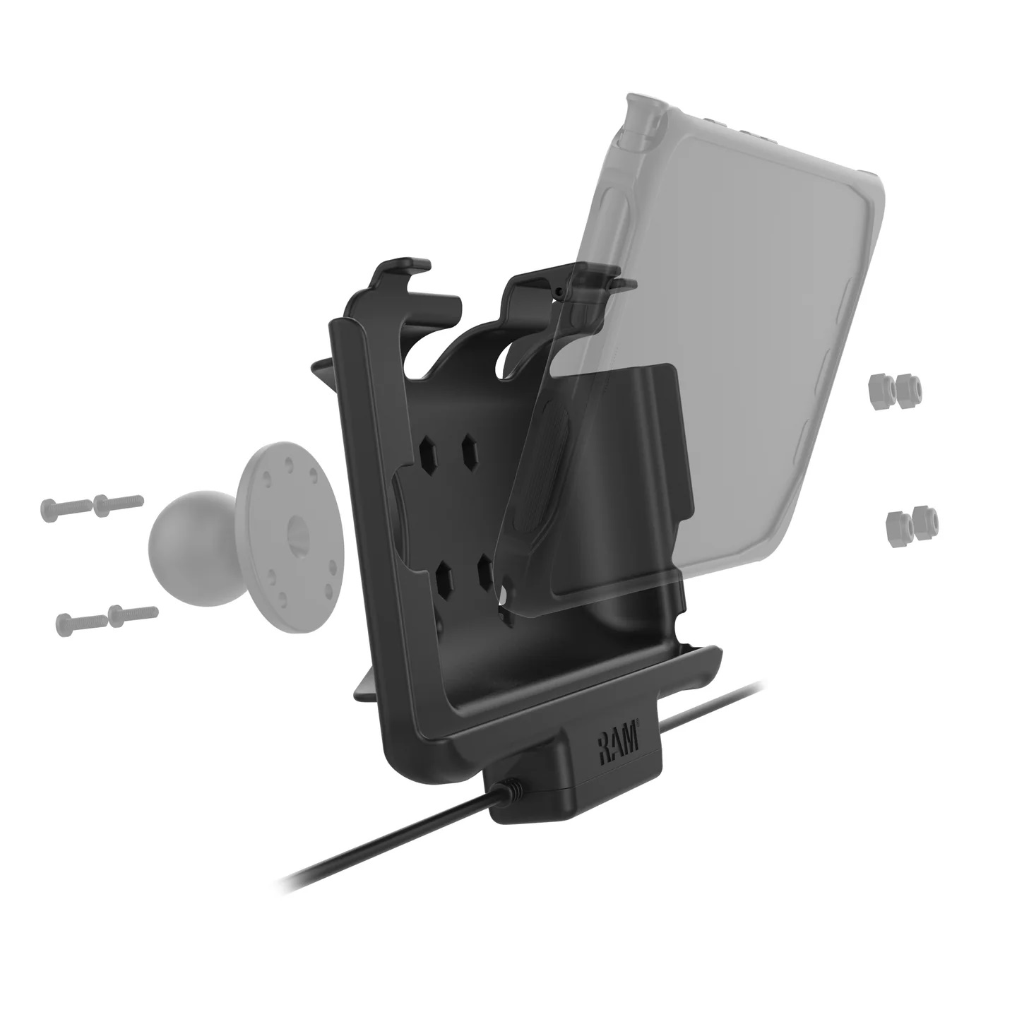 RAM-HOL-SAM60CP-RJ45AU EZ-Roll'r Ladestation für Samsung Tab Active 5&3 Input USB-C Output RJ45 & USB-A 6