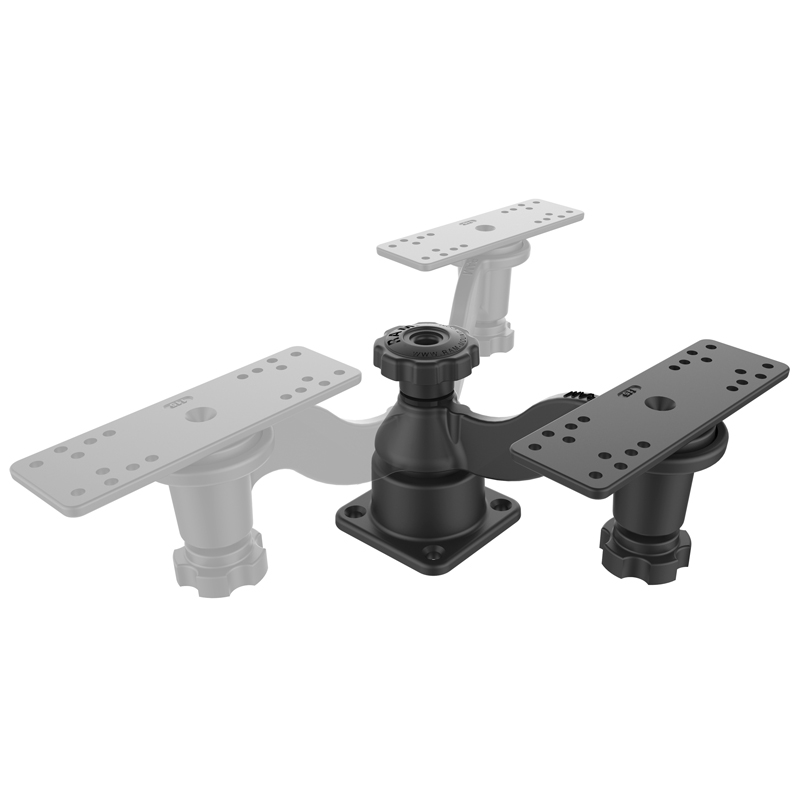RAM-109HU Swing Arm Halterung für Fishfinder mit Geräteplatte 4