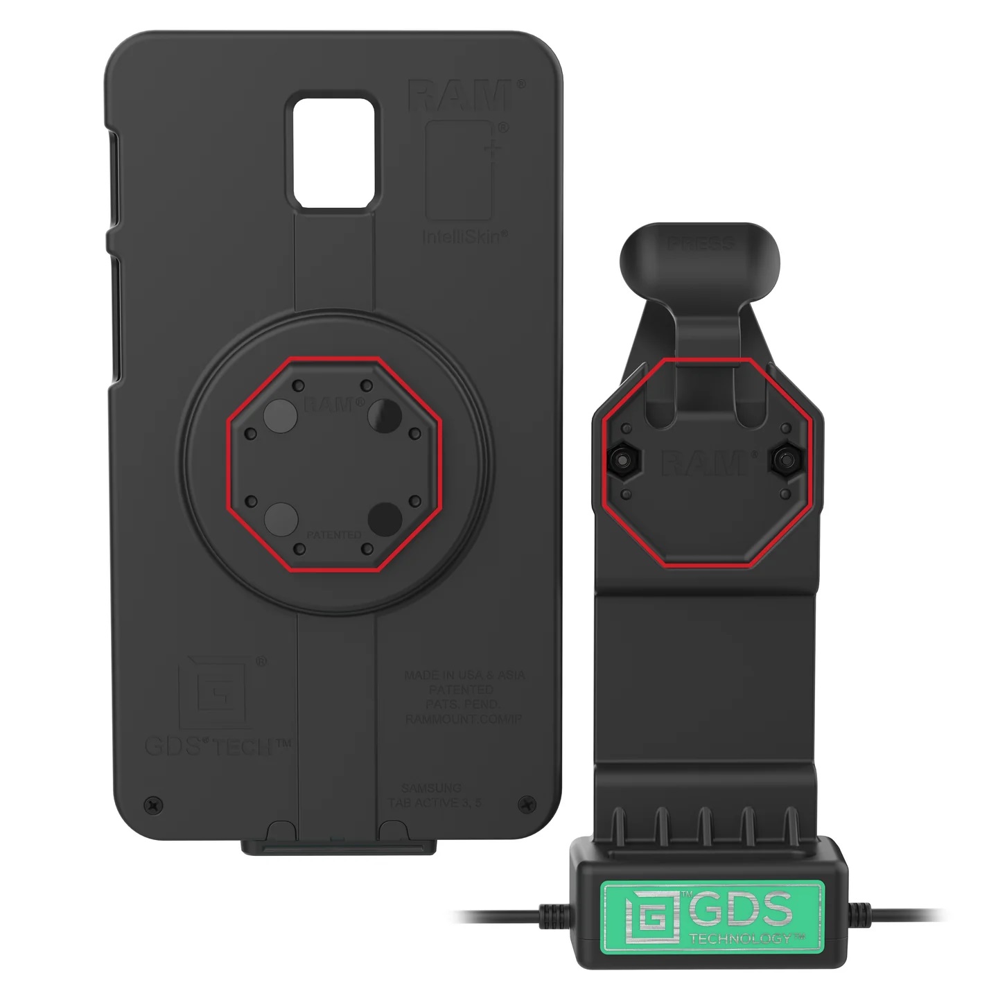 GDS Uni-Conn Dock Power USB C und USB A für Samsung Galaxy Tablets - Ram Mounts