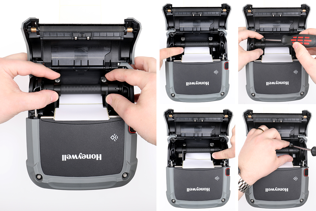 217153 Brodit verstellbare Etikettenführung für Honeywell RP4 u. RP4F 4