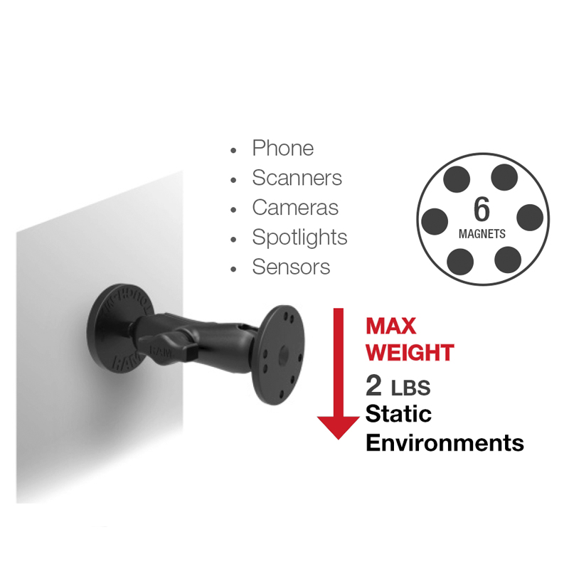 RAM-B-MAG66U Tough-Mag 66mm Magnetbasis 3
