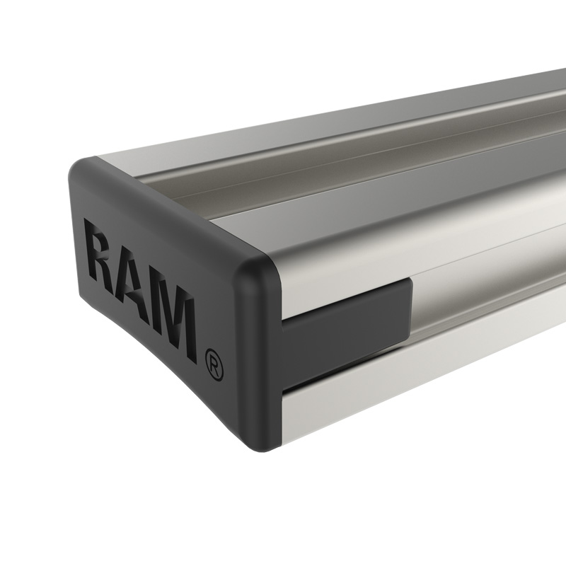 RAM-TRACK-EXA-17U Tough-Track Schiene 17 Zoll - Aluminium, Endkappen 4
