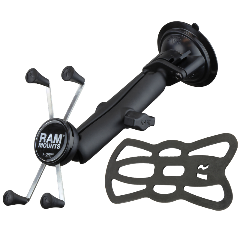 RAM-B-166-C-UN10U X-Grip für große Smartphones mit Twist-Lock Saugnapfbasis (einfach) 1