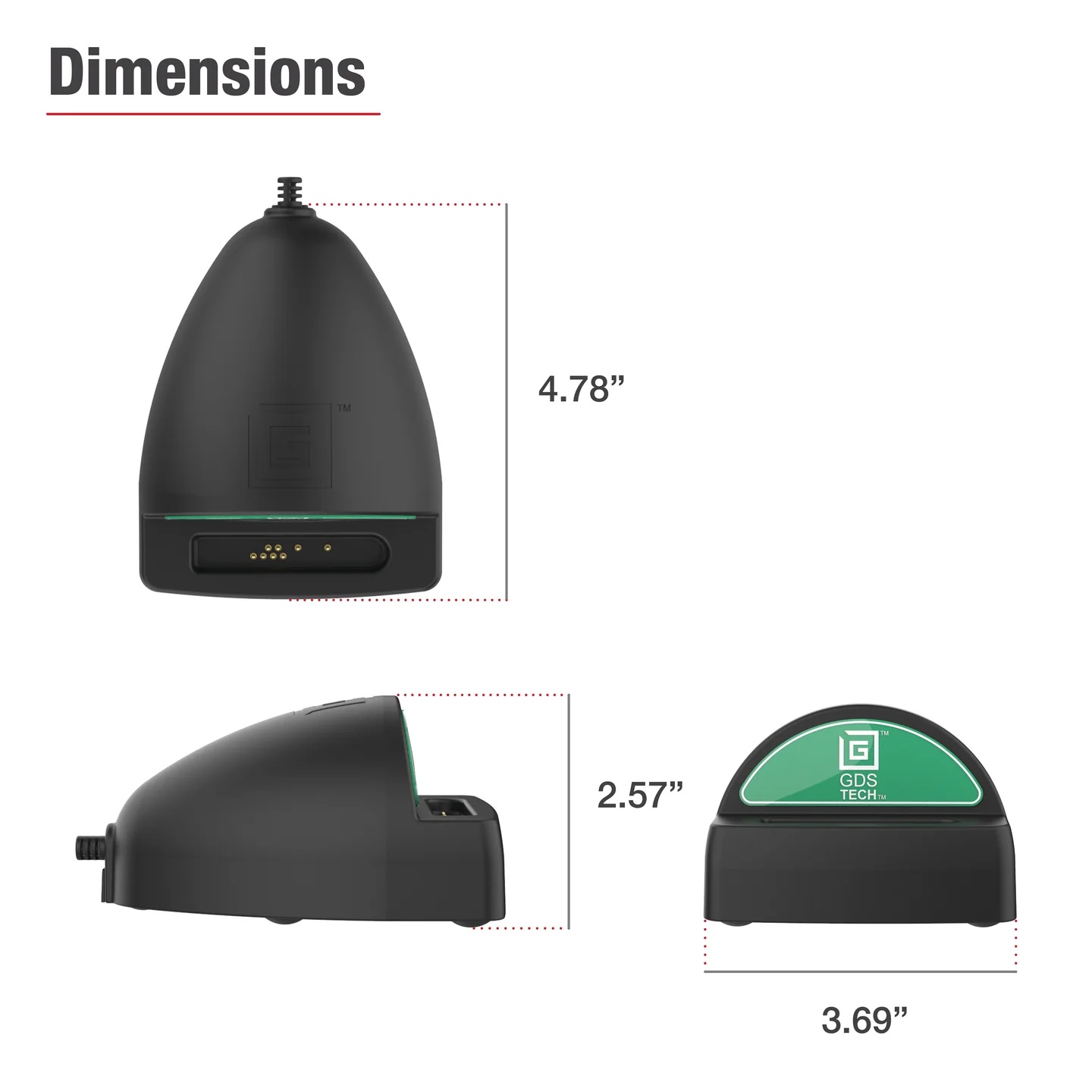 RAM-GDS-DOCK-D9U GDS Desktop Dock mit Power Delivery für große Tablets 3
