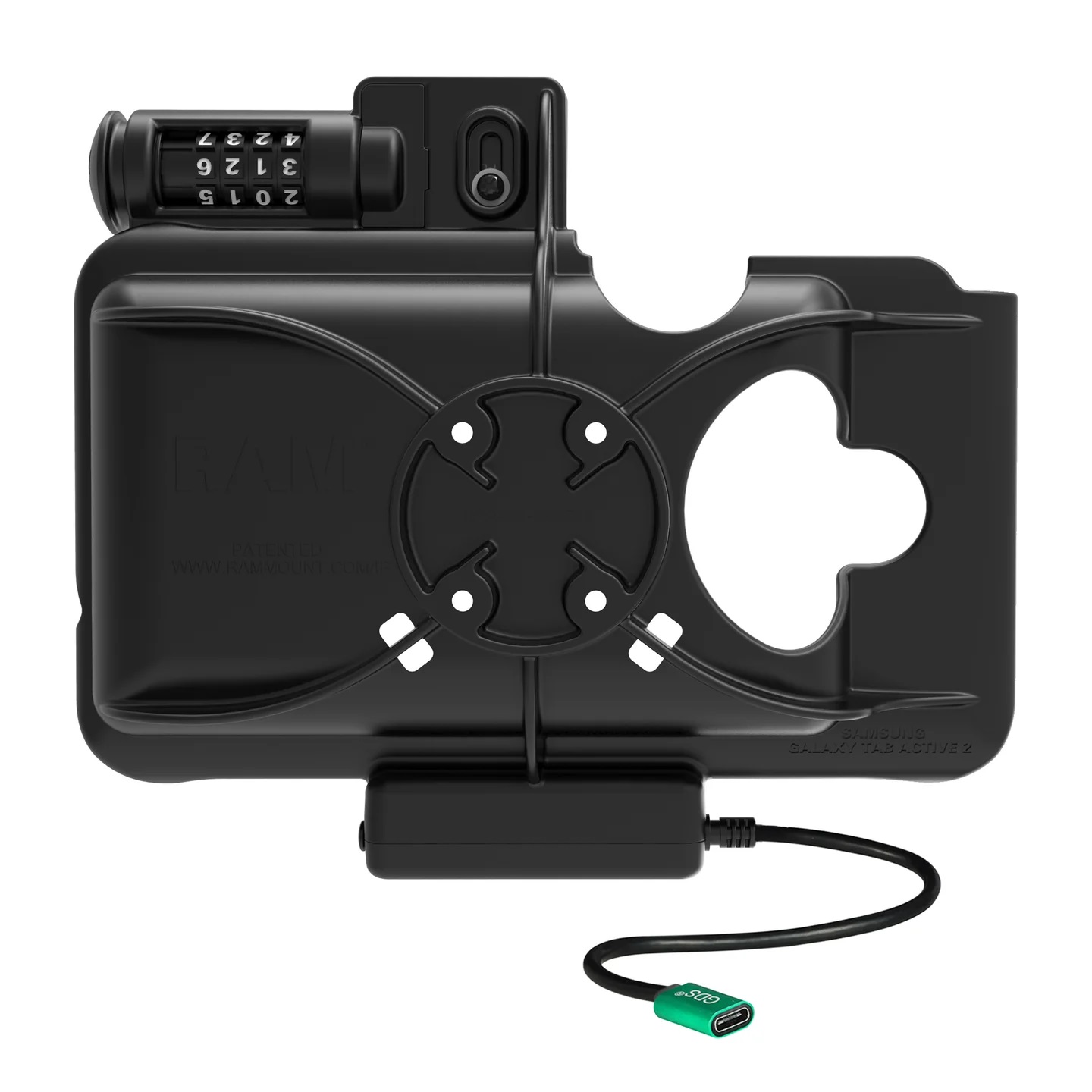 RAM-HOL-SAM58CPCLU EZ-Roll'r™ USB-C Ladedock für Samsung Tab Active5 & 3, mit Zahlenschloss 4 RAM-HOL-SAM58CPCLU EZ-Roll'r™ USB-C Ladedock für Samsung Tab Active5 & 3, mit Zahlenschloss 4